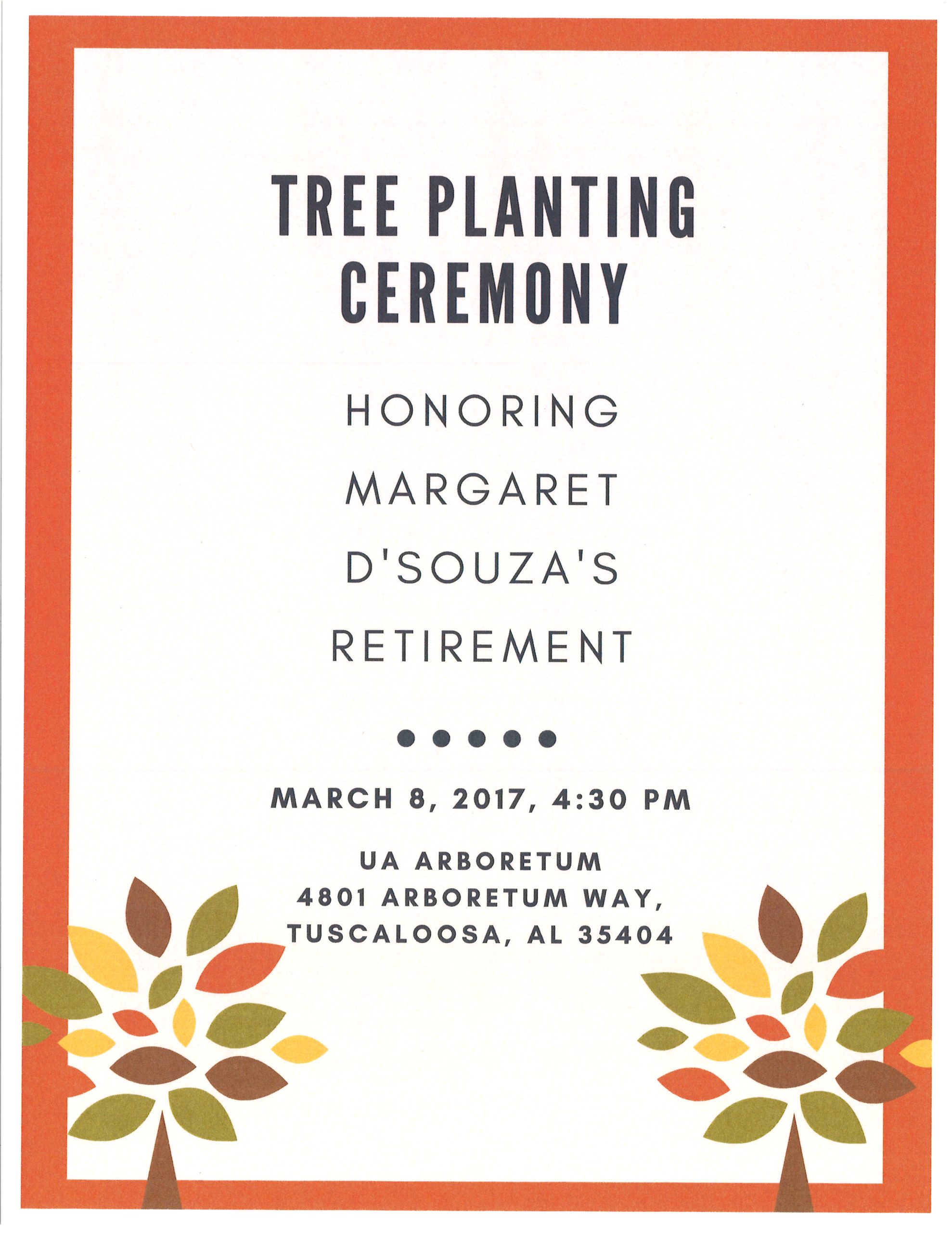 Tree Planting Ceremony poster